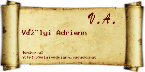 Vályi Adrienn névjegykártya