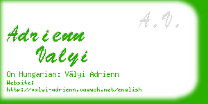 adrienn valyi business card
